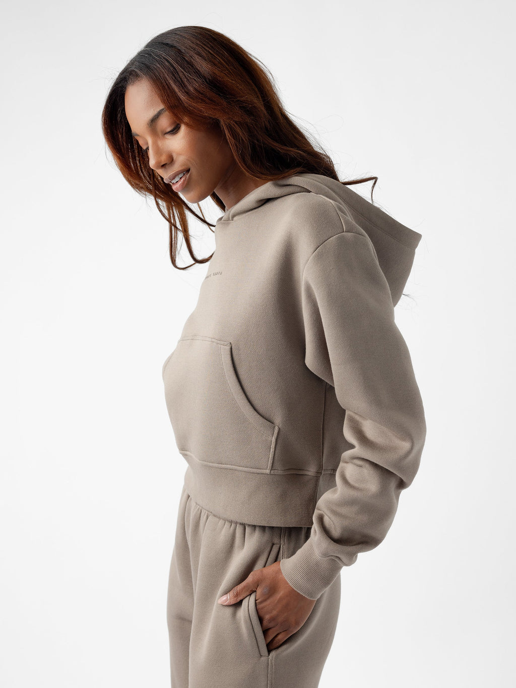 Cozy Earth - Women's CityScape Cropped Hoodie - Last Chance