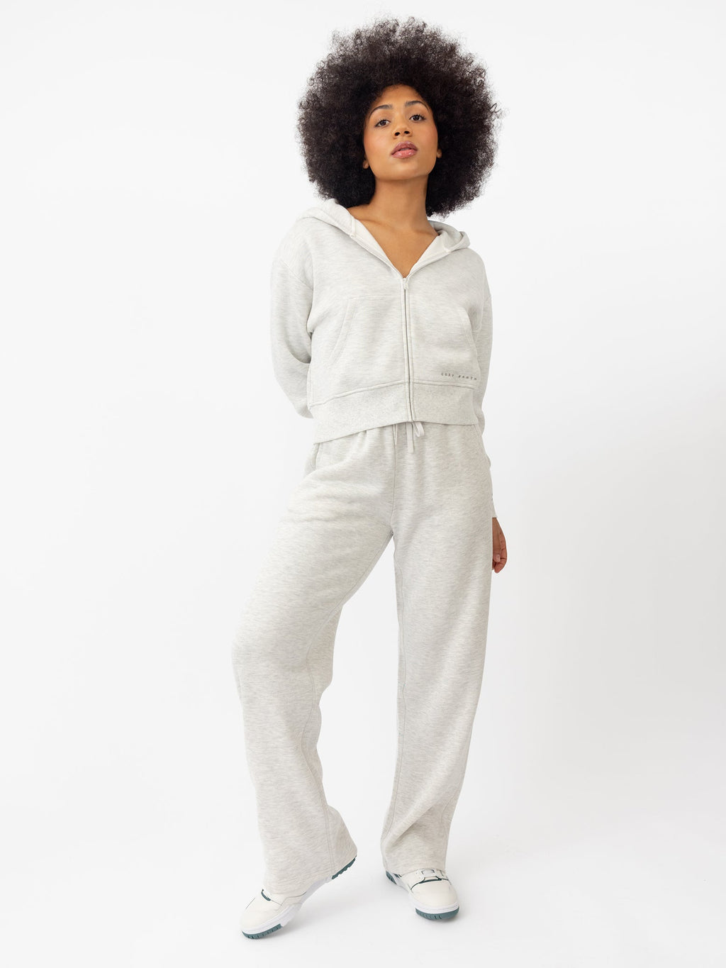Cozy Earth - Women's CityScape Cropped Full Zip - Last Chance