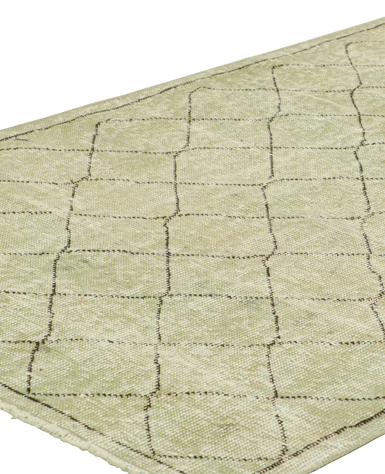 Olive Ateliers - Zeki Müren Rug - Sage Green Geometric