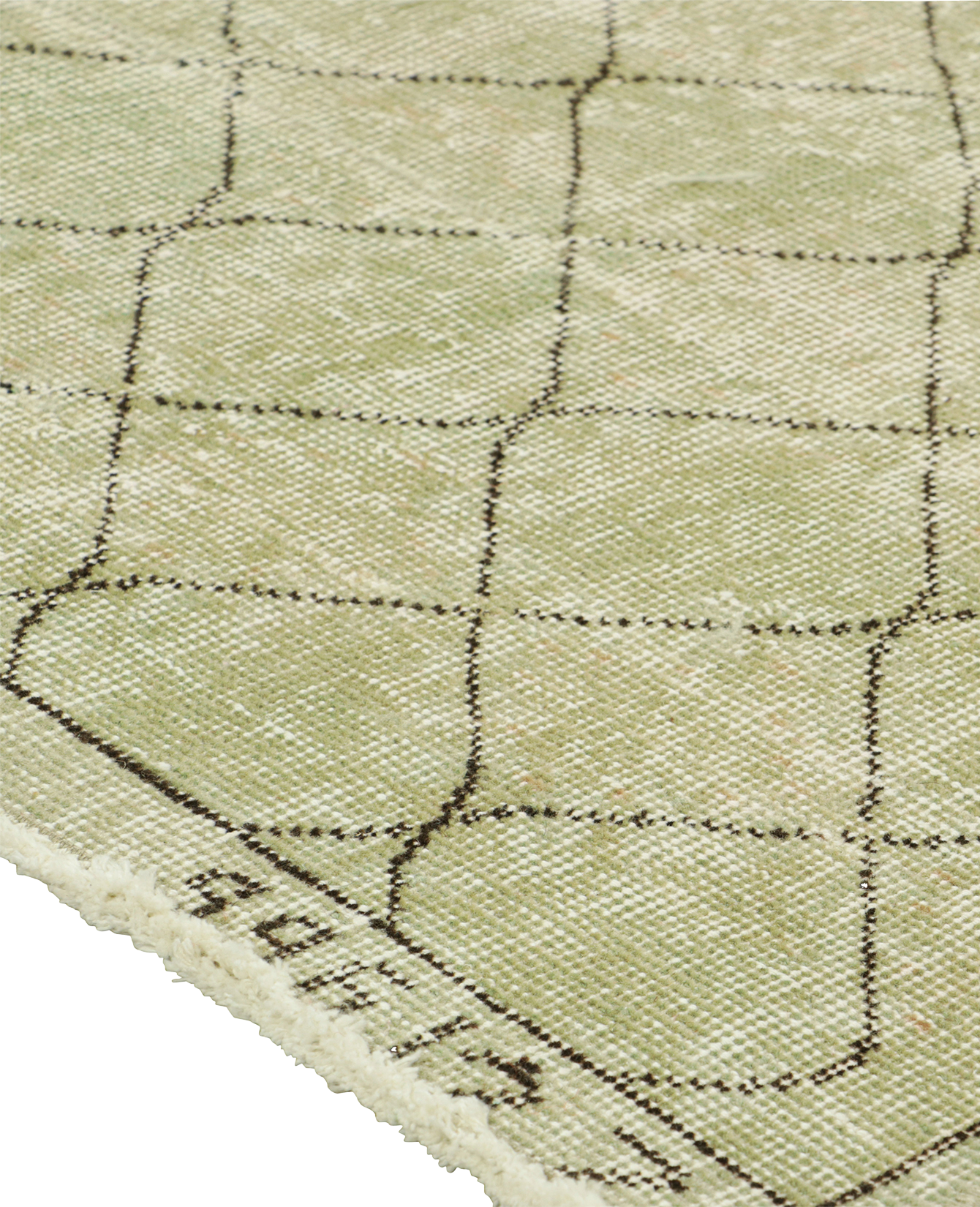 Olive Ateliers - Zeki Müren Rug - Sage Green Geometric