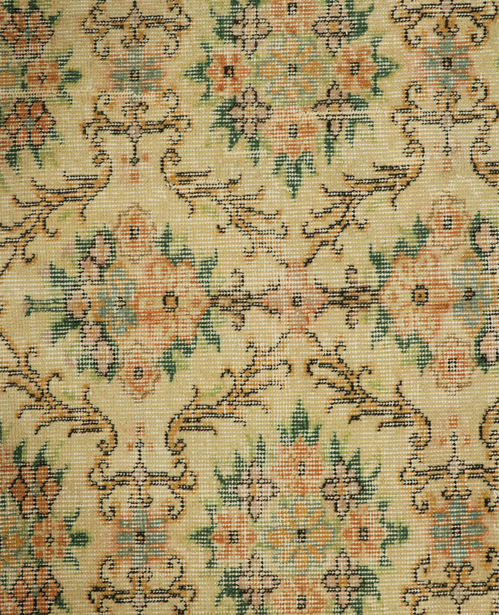 Olive Ateliers - Zeki Müren Rug - Golden - Beige Floral