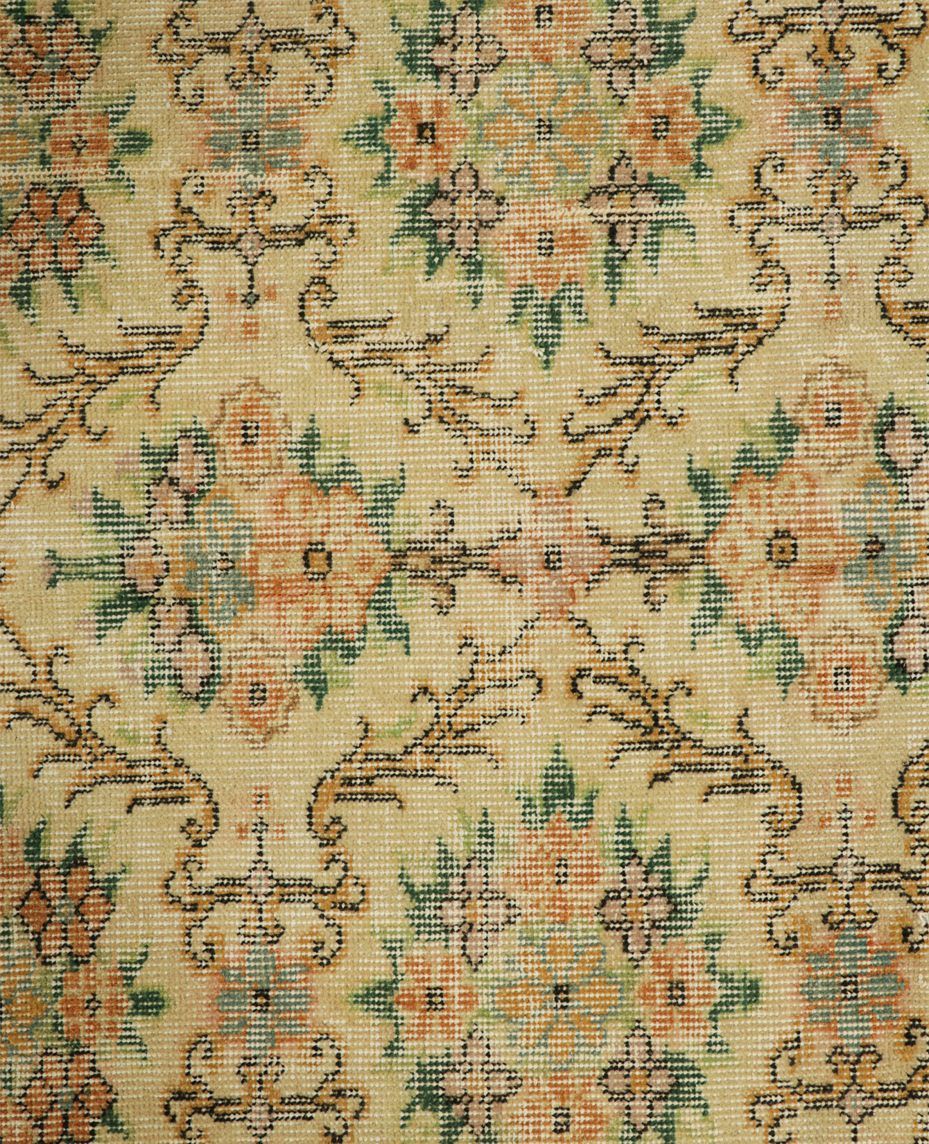 Olive Ateliers - Zeki Müren Rug - Golden - Beige Floral