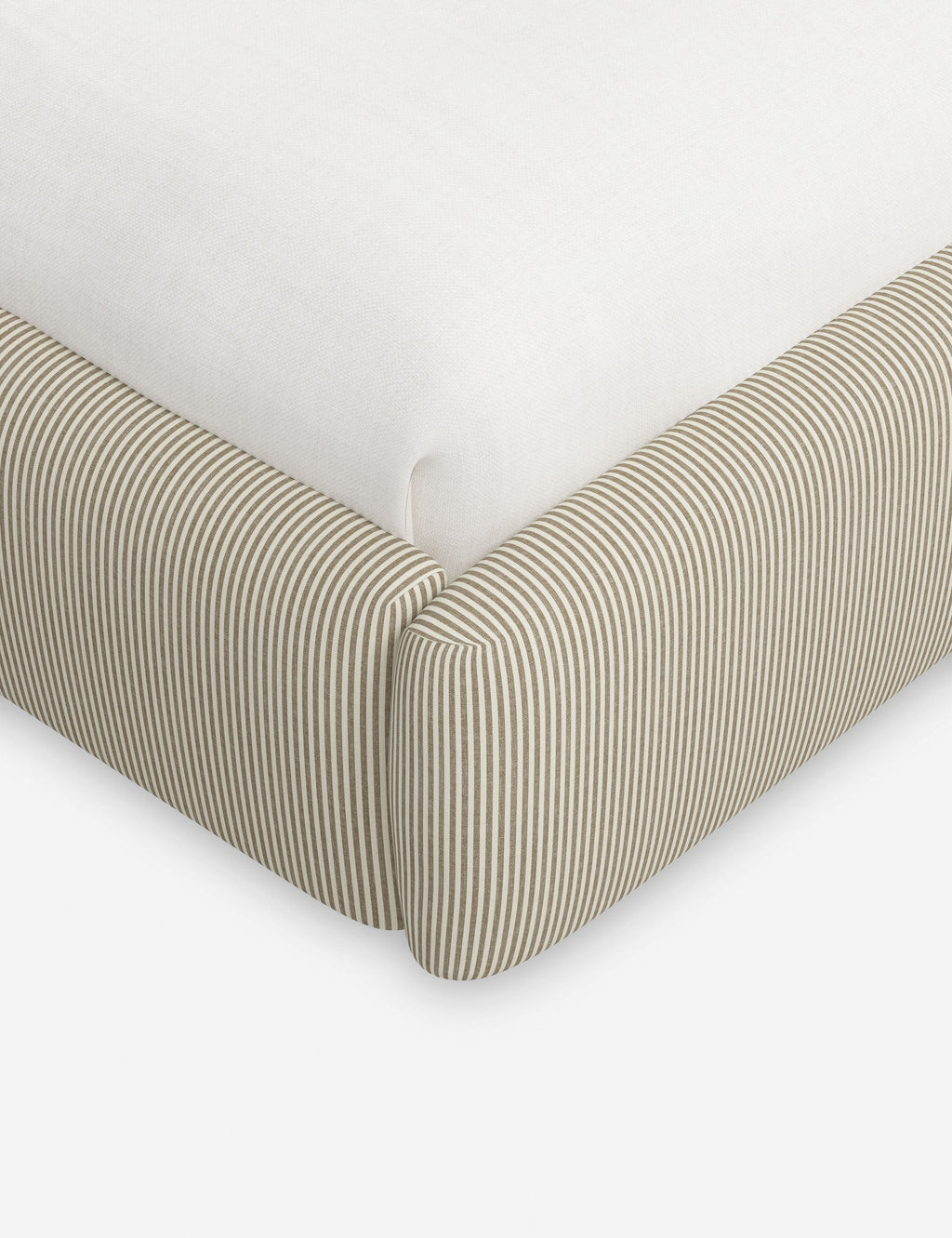 Lulu and Georgia - Open Box: Nabiha Platform Bed, Tan Stripe Queen