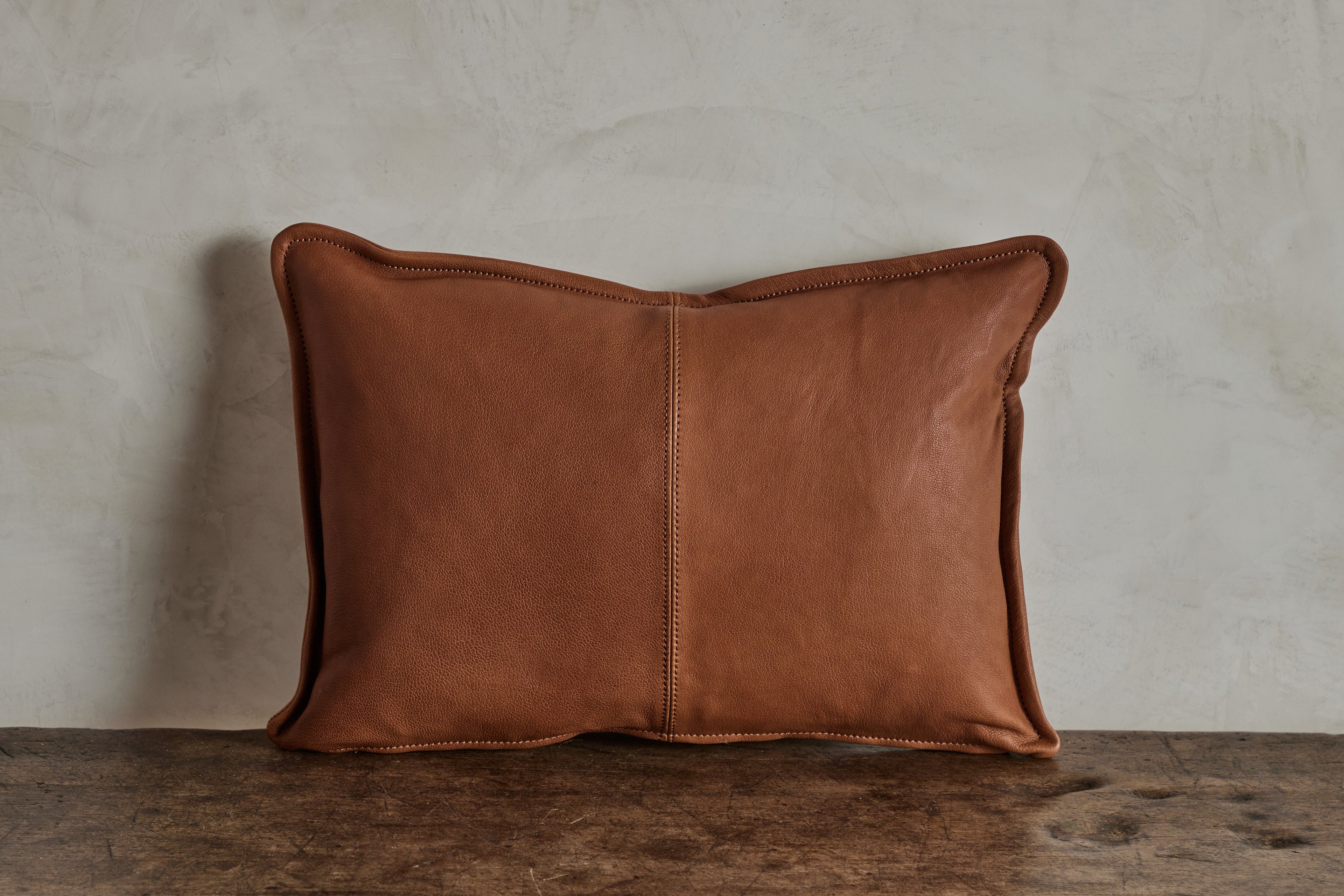 Nicky Kehoe - Tan Leather Pillow