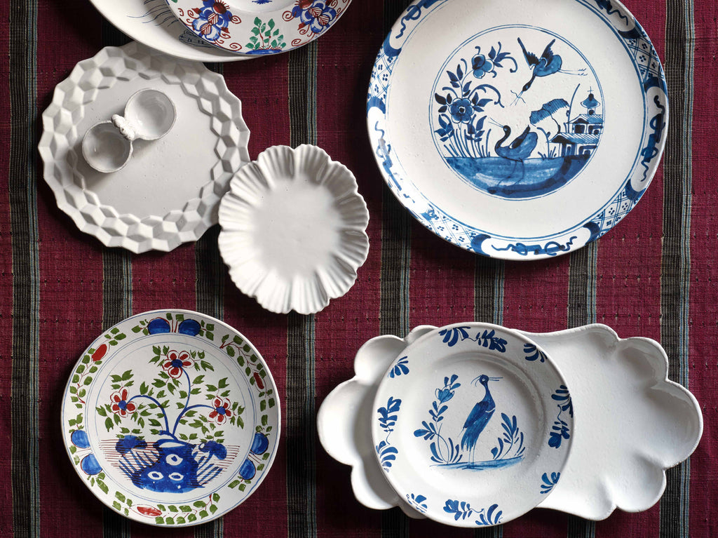Jayson Home - Astier de Villatte Heron Soup Plate