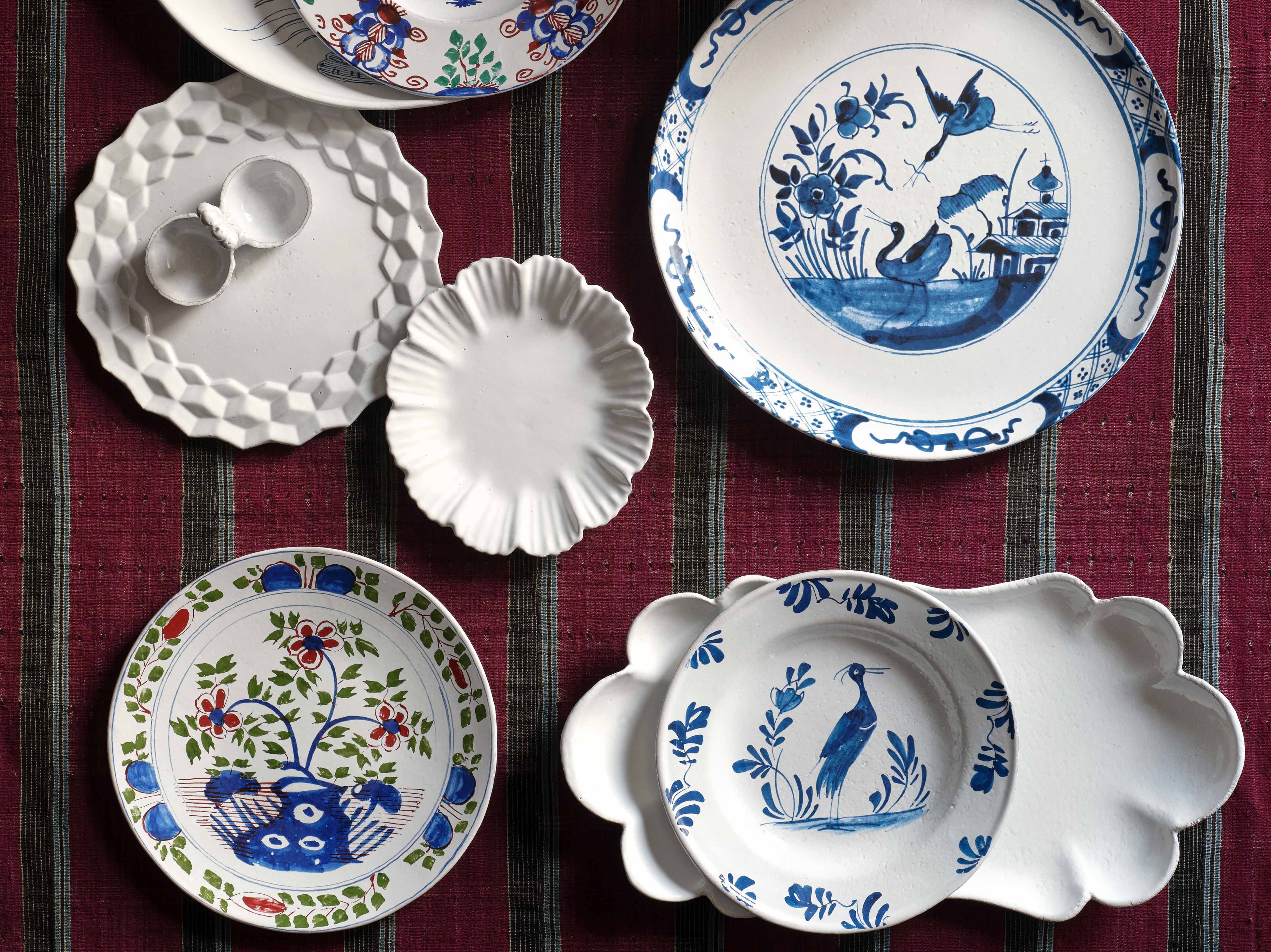Jayson Home - Astier de Villatte Heron Soup Plate