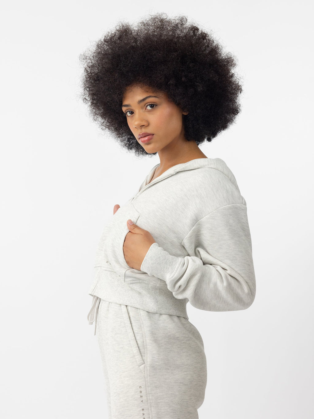 Cozy Earth - Women's CityScape Cropped Full Zip - Last Chance