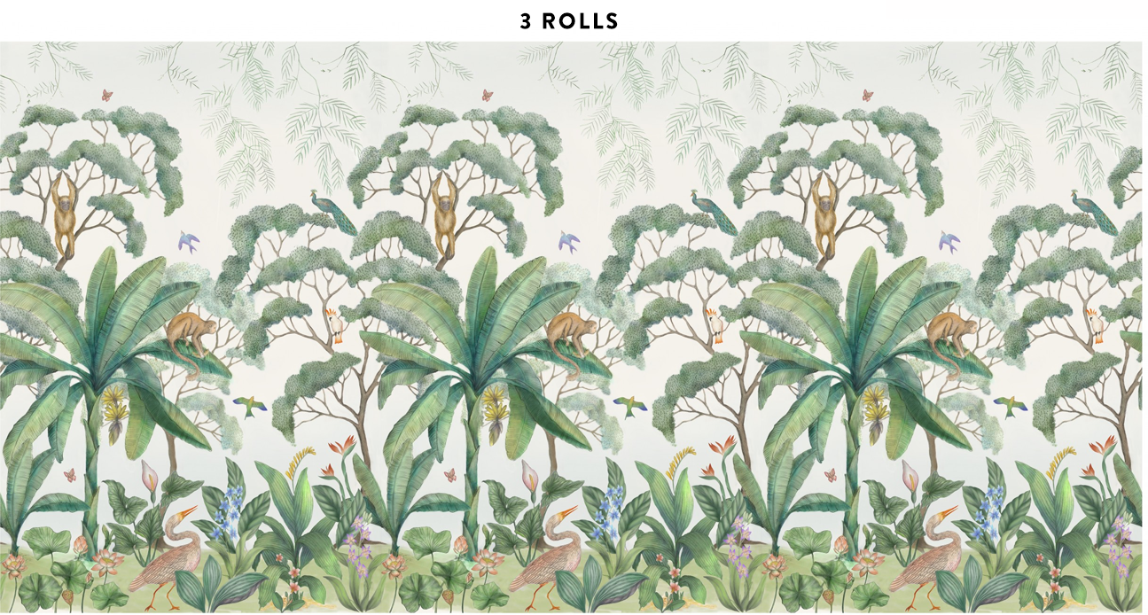 Lulu and Georgia - Jungle Wallpaper Mural