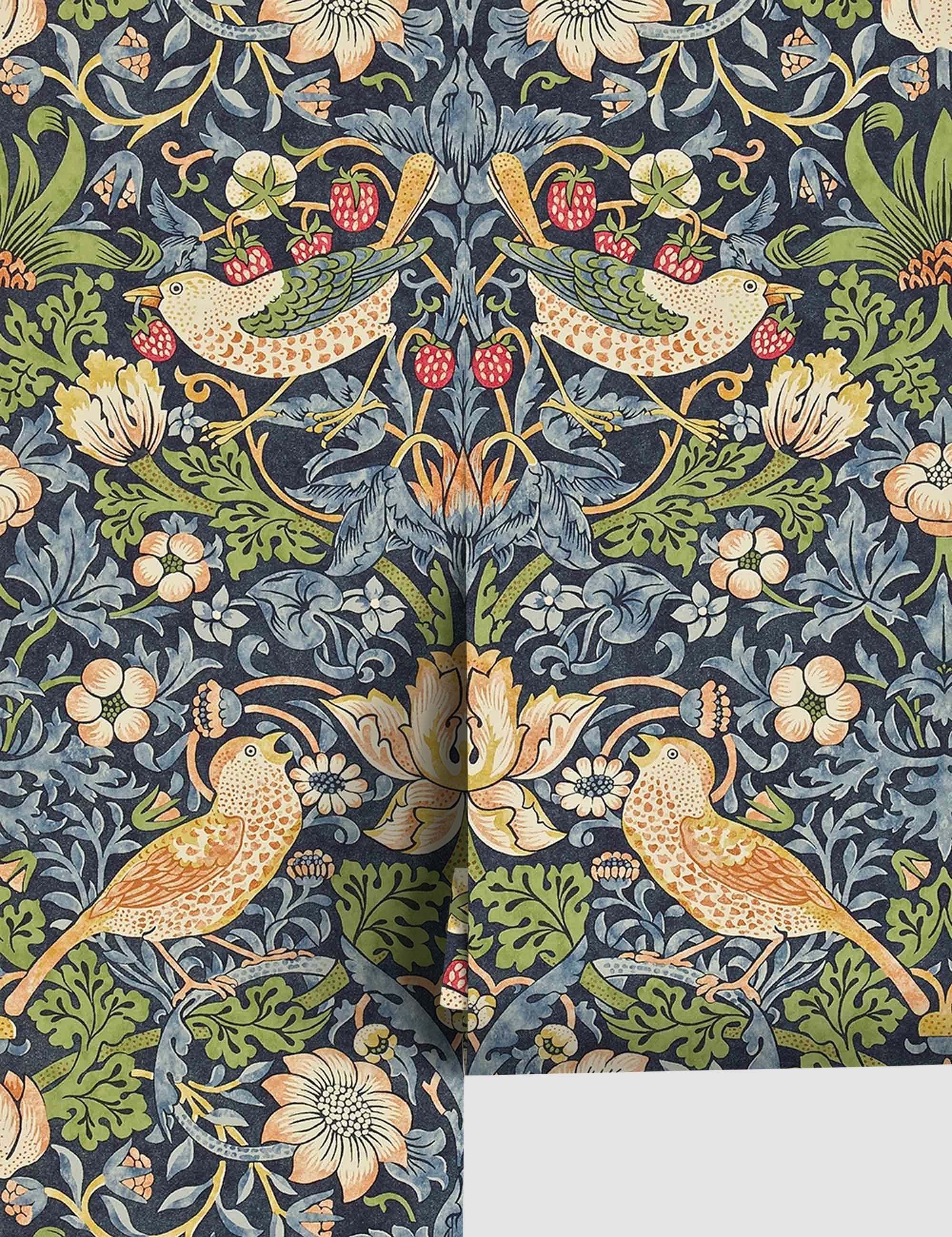 Lulu and Georgia - Strawberry Thief Wallpaper by Morris & Co.