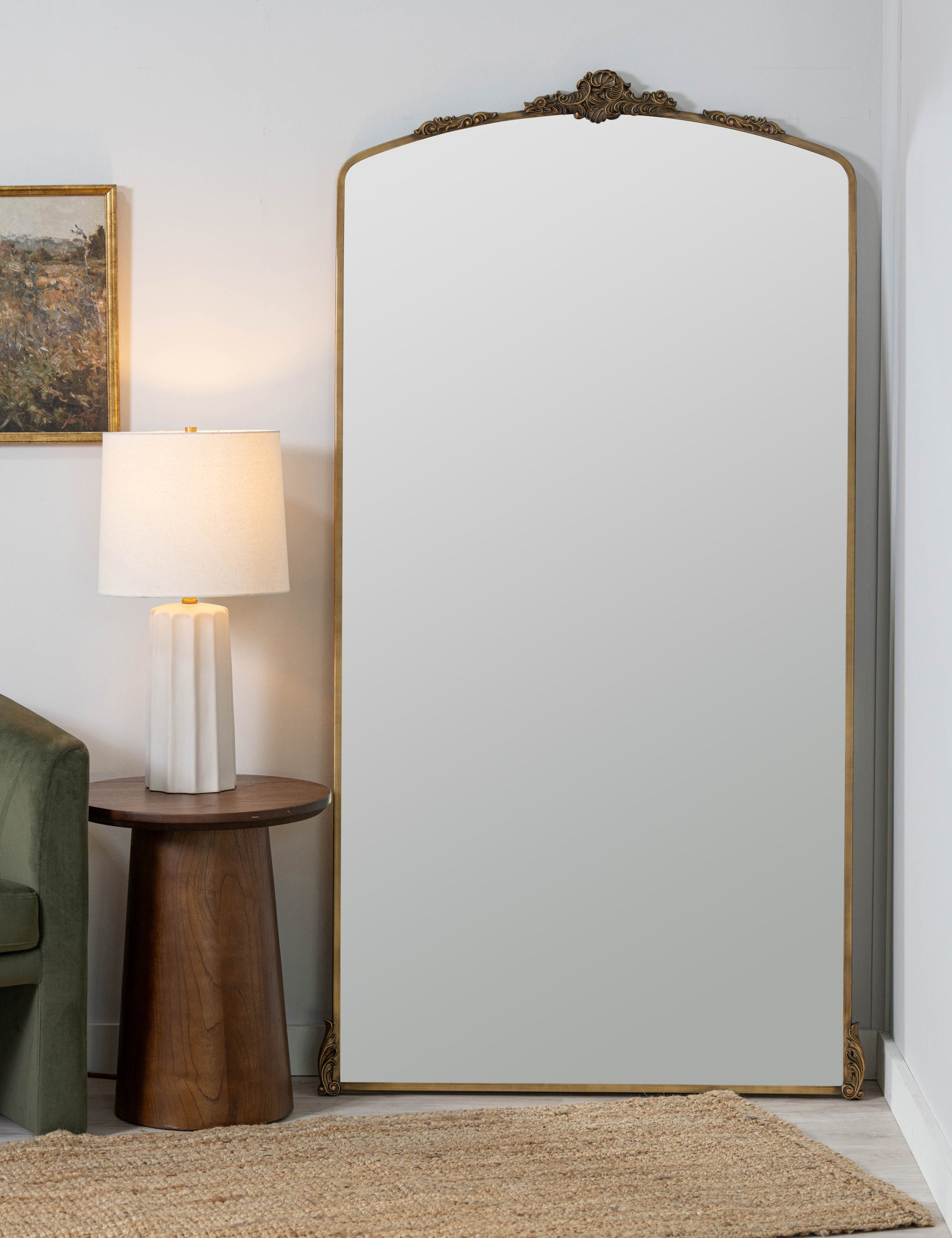 Lulu and Georgia - Open Box: Casserly Full Length Mirror, Gold