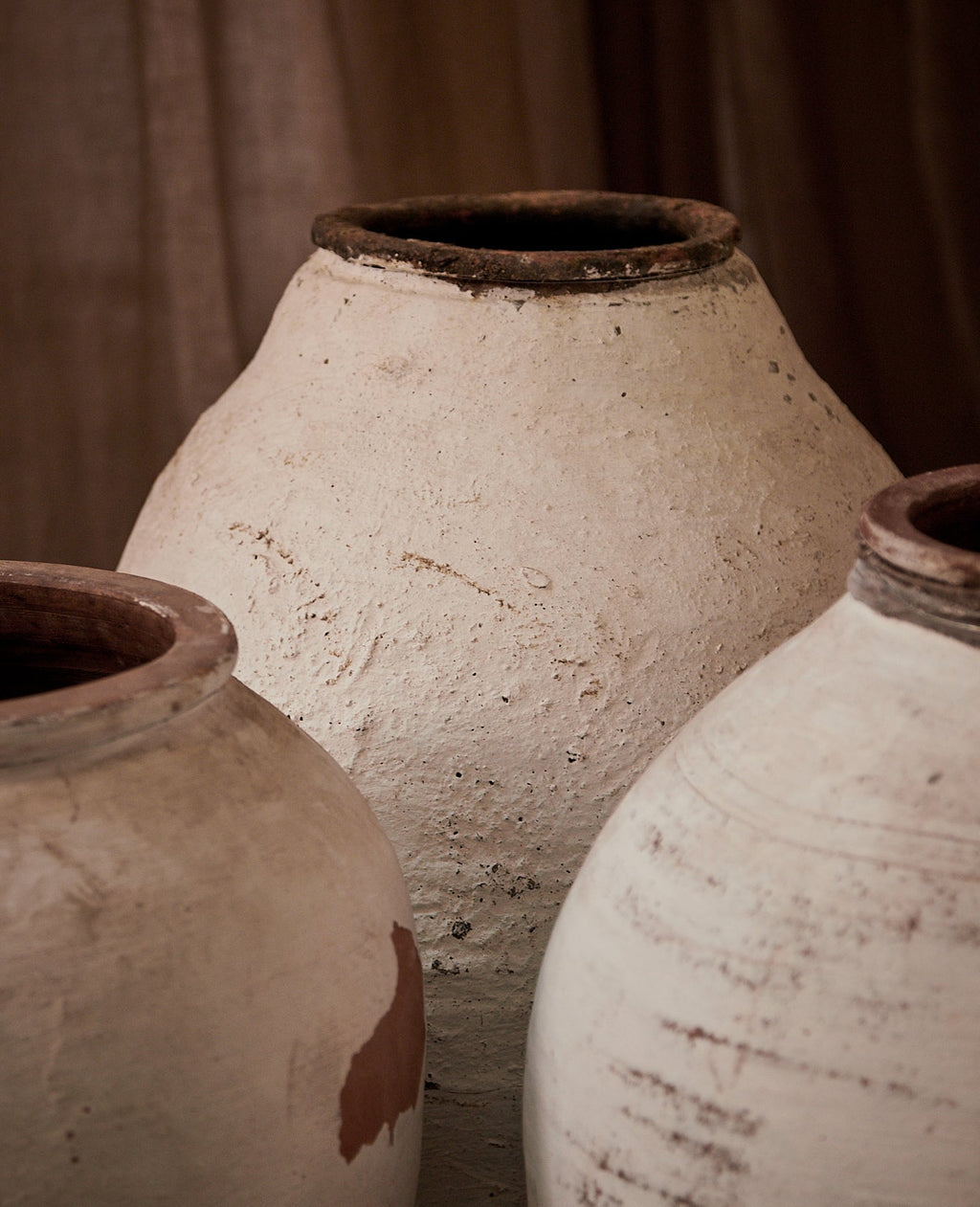 Olive Ateliers - Olive Jar - White Wash
