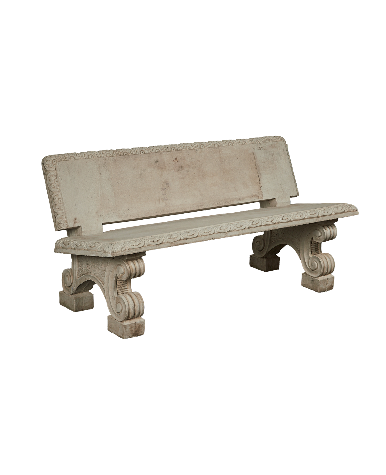 Olive Ateliers - Cast Stone Park Bench
