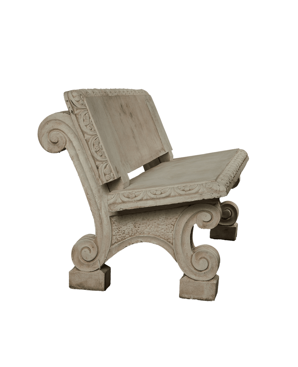 Olive Ateliers - Cast Stone Park Bench