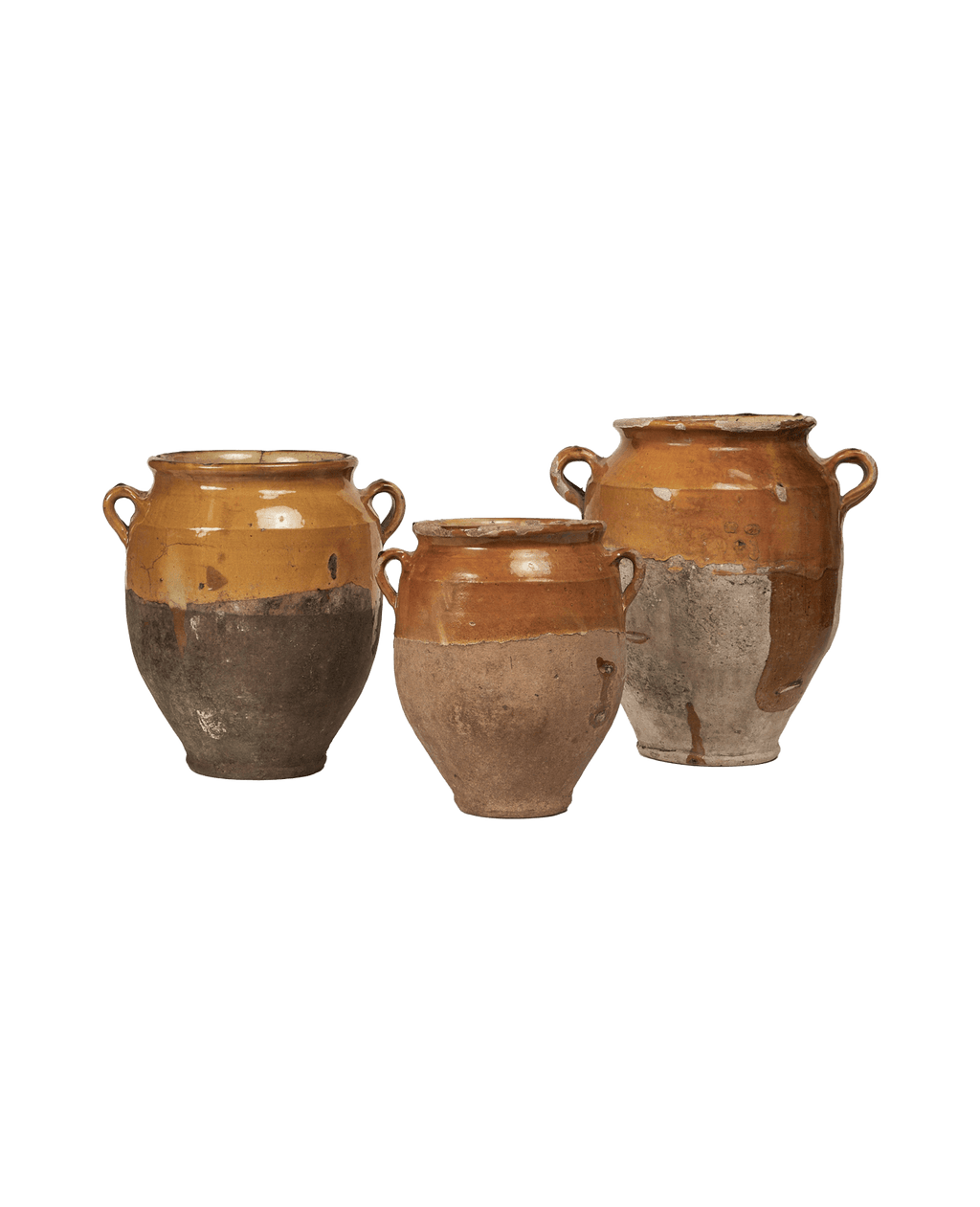 Olive Ateliers - Confit Jar - Yellow Ochre Glaze Assorted