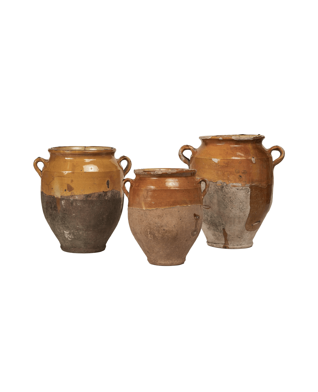 Olive Ateliers - Confit Jar - Yellow Ochre Glaze Assorted