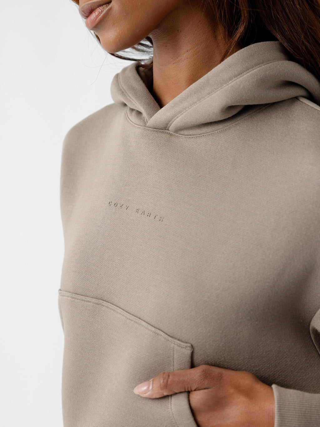 Cozy Earth - Women's CityScape Cropped Hoodie - Last Chance