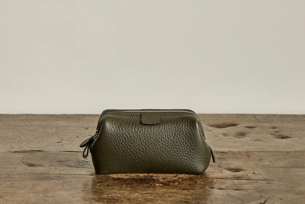 Nicky Kehoe - Olive Leather Travel Bag, Small
