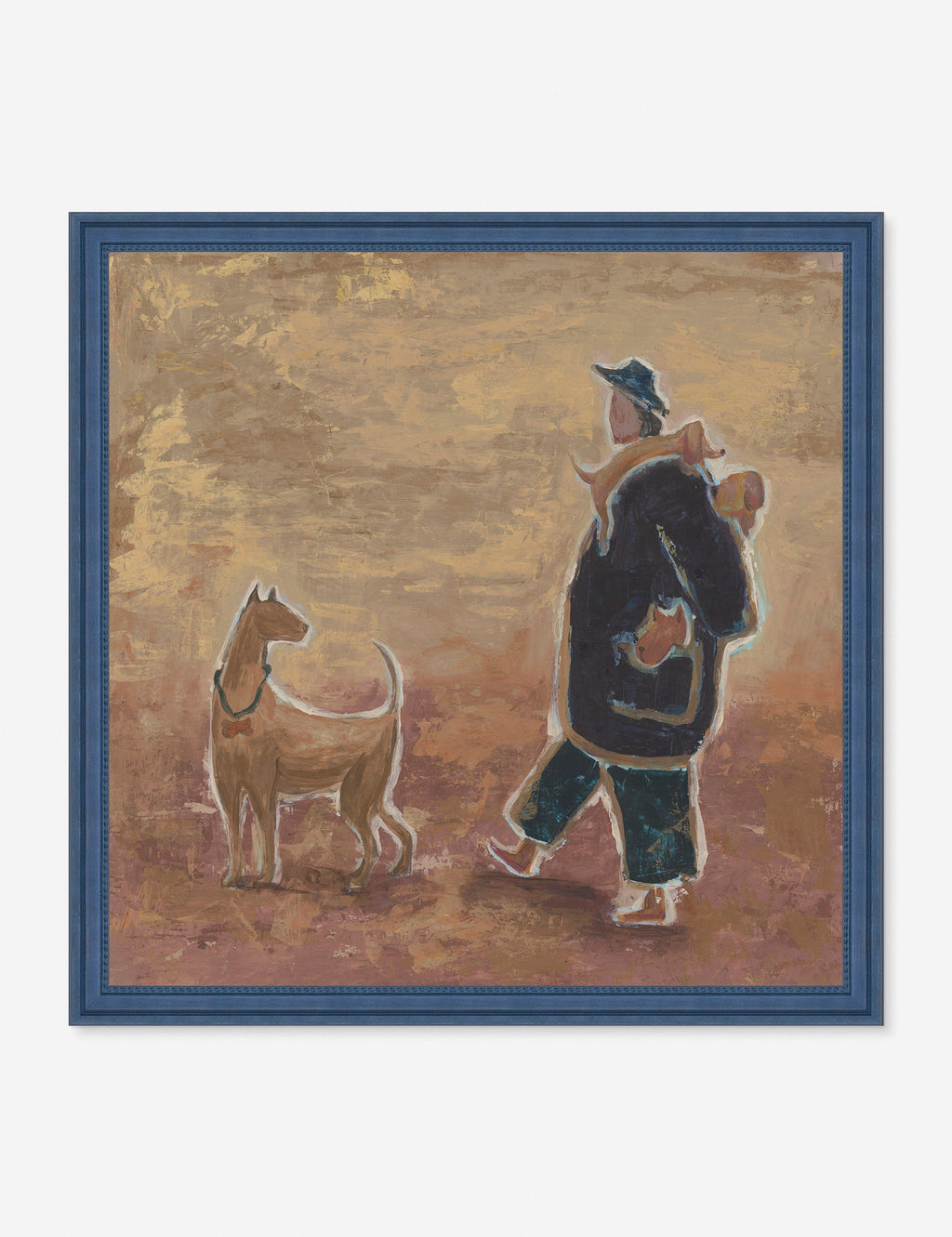 Lulu and Georgia - Walking with Dogs Wall Art by Sena Zander
