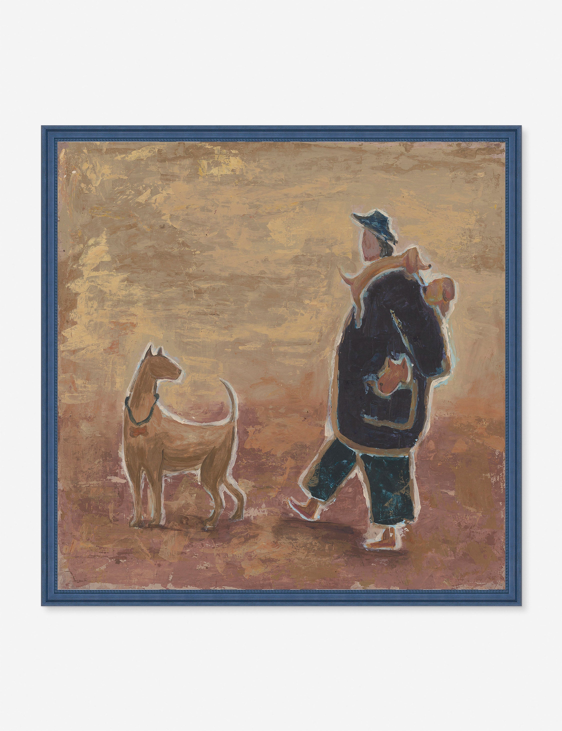 Lulu and Georgia - Walking with Dogs Wall Art by Sena Zander