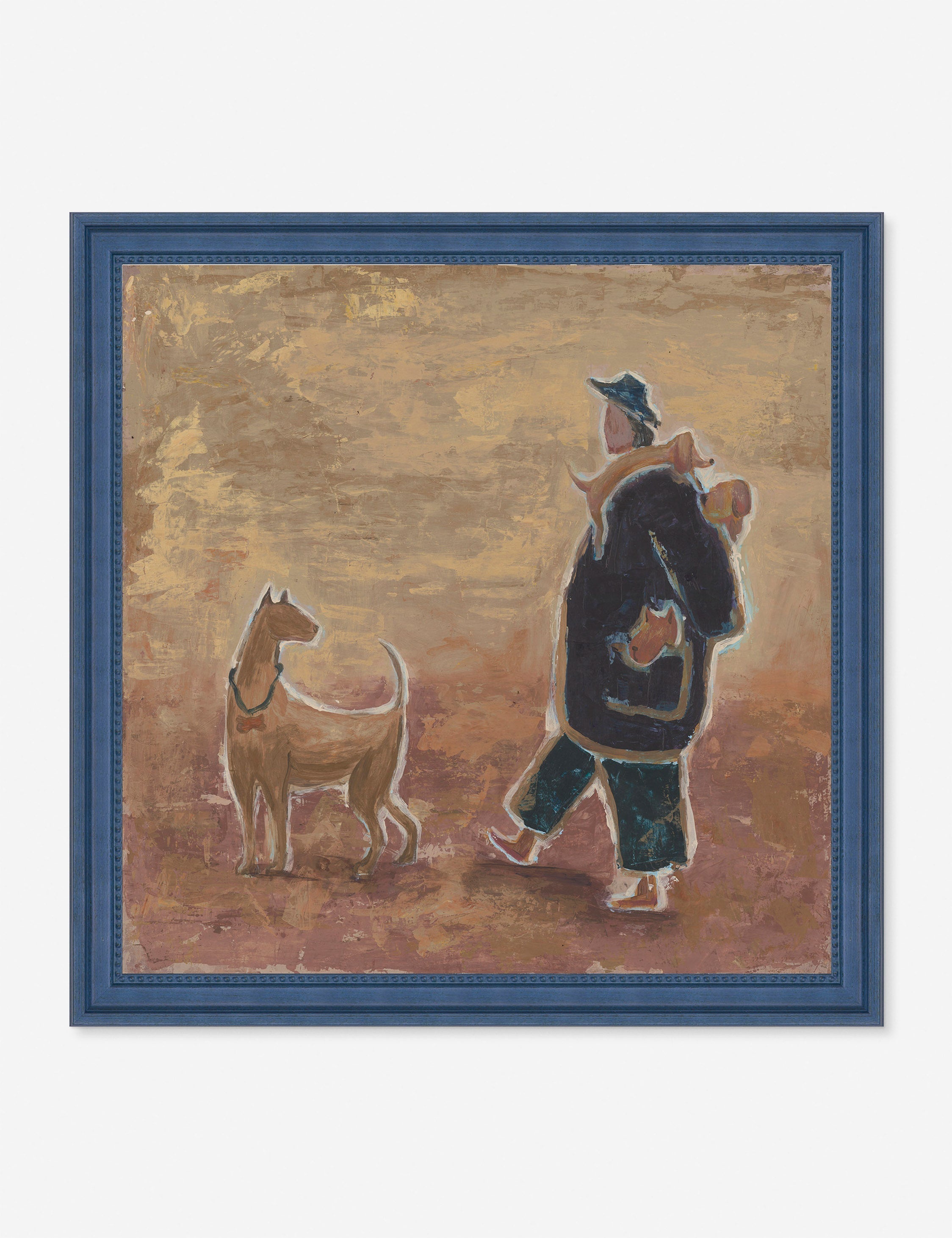 Lulu and Georgia - Walking with Dogs Wall Art by Sena Zander