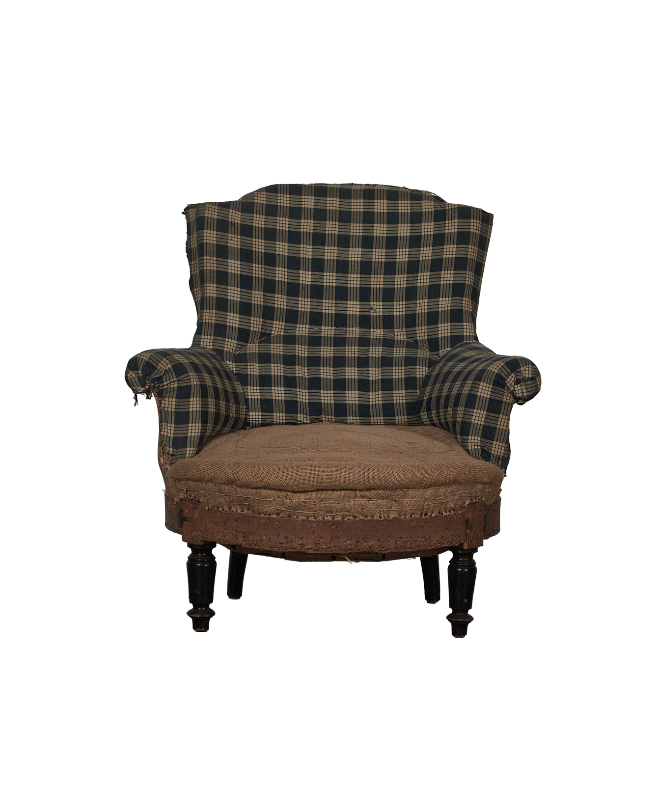 Olive Ateliers - Napolean Armchair - Blue Check