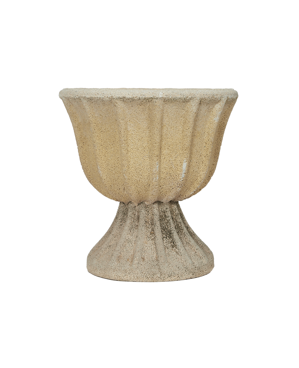 Olive Ateliers - Cement Planter - Fluted Tilt