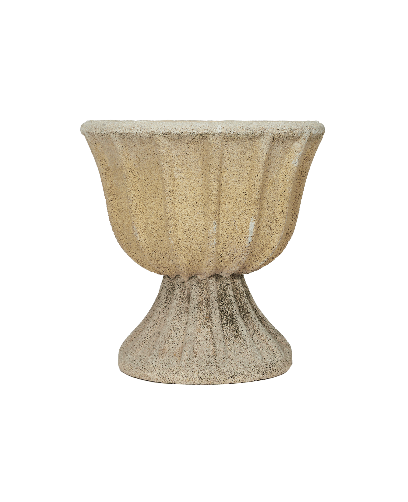 Olive Ateliers - Cement Planter - Fluted Tilt