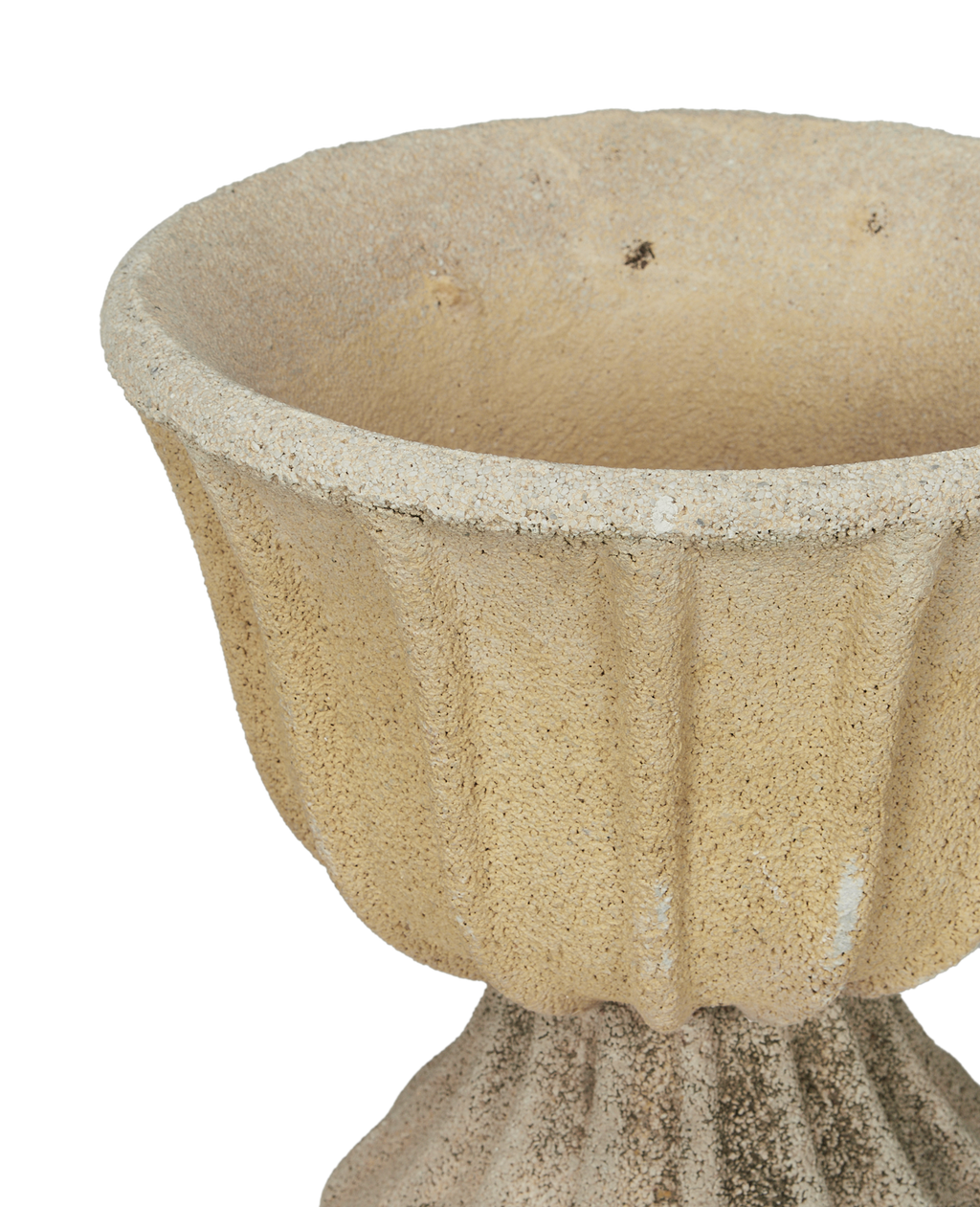Olive Ateliers - Cement Planter - Fluted Tilt