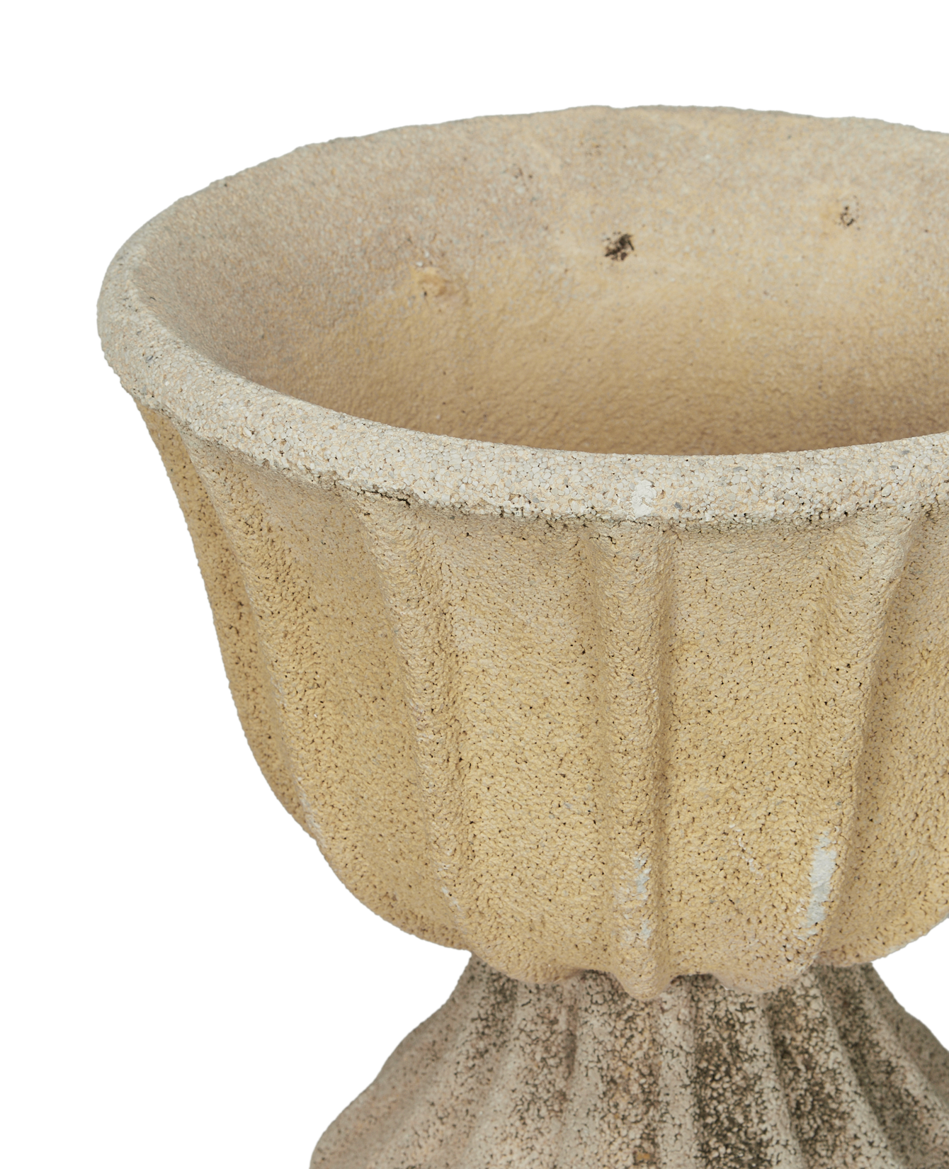 Olive Ateliers - Cement Planter - Fluted Tilt