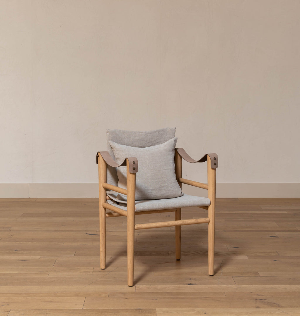 Amber Interiors - Montauk Hemp Linen Dining Chair