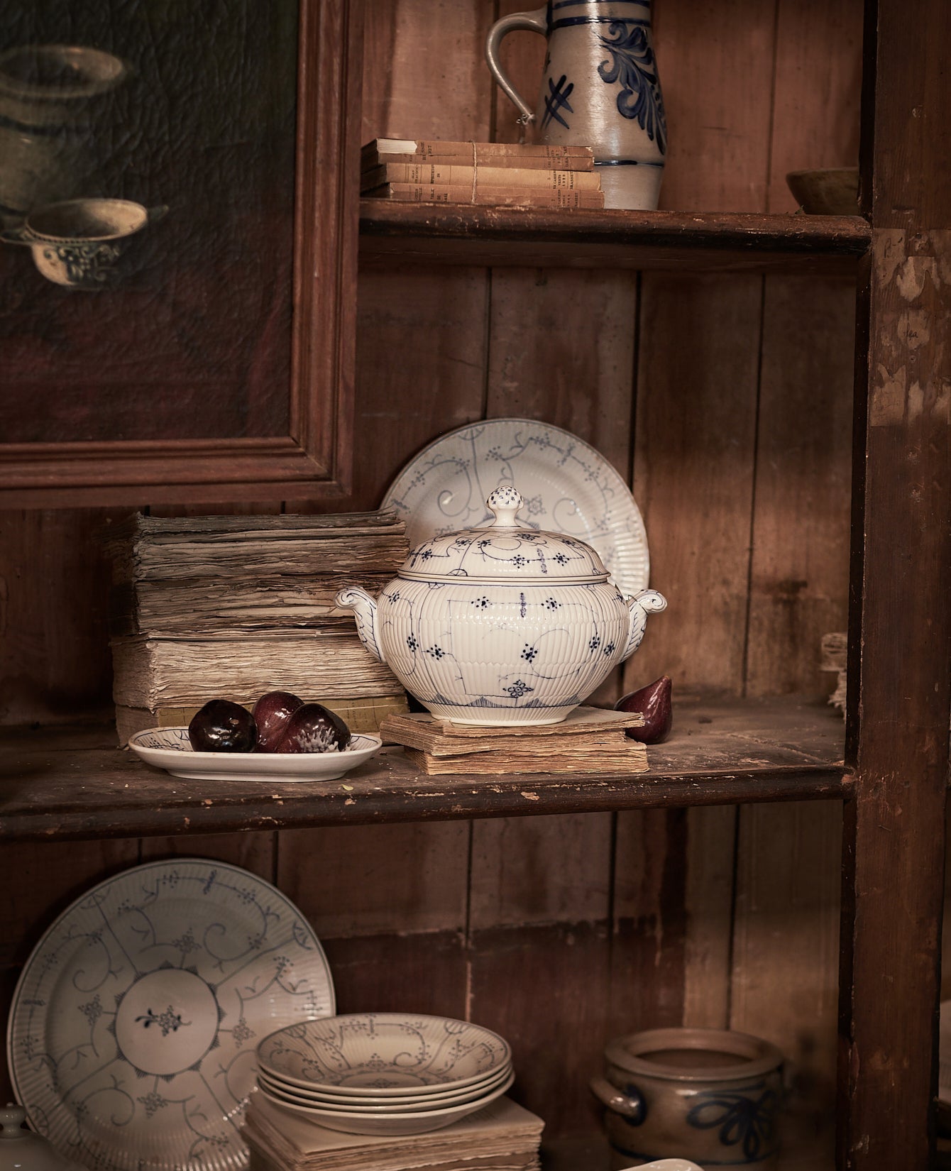 Olive Ateliers - Royal Boch Soup Server - Blue Floral