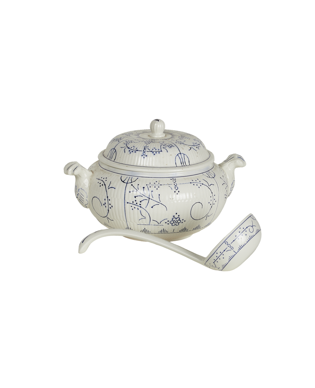 Olive Ateliers - Royal Boch Soup Server - Blue Floral