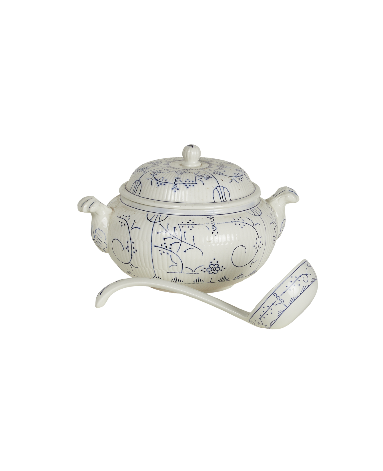 Olive Ateliers - Royal Boch Soup Server - Blue Floral