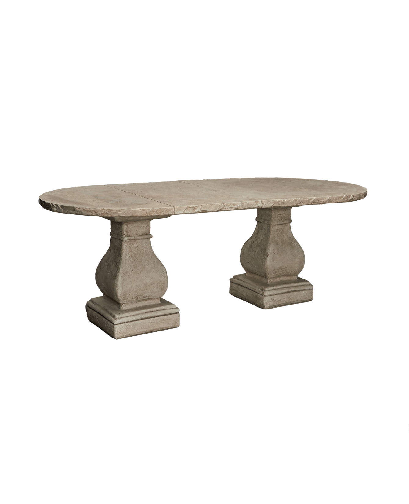 Olive Ateliers - Cast Oval Dining Table - Hewn Edge