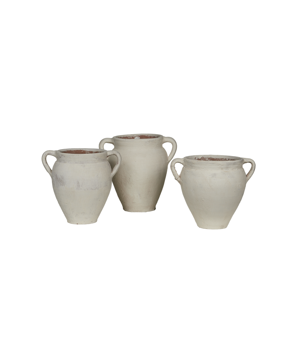 Olive Ateliers - Two Handle Pot - Limewash