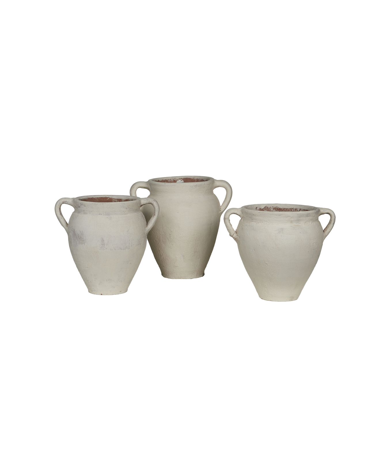 Olive Ateliers - Two Handle Pot - Limewash