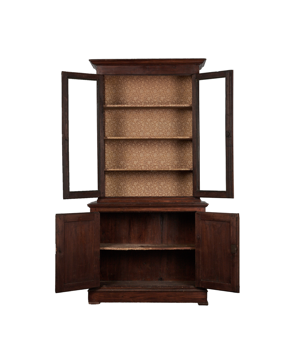 Olive Ateliers - Wood Cabinet - Paisley Backing