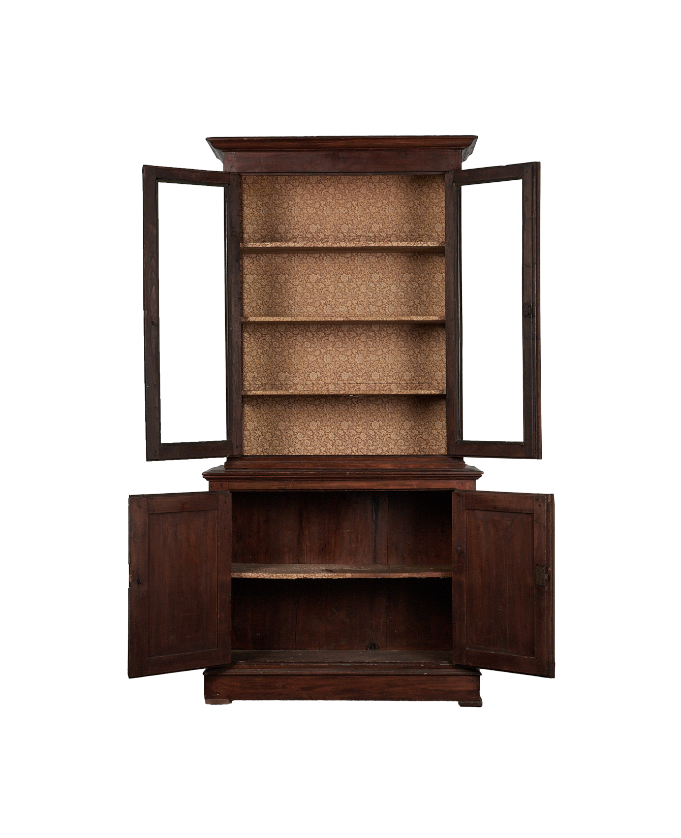 Olive Ateliers - Wood Cabinet - Paisley Backing