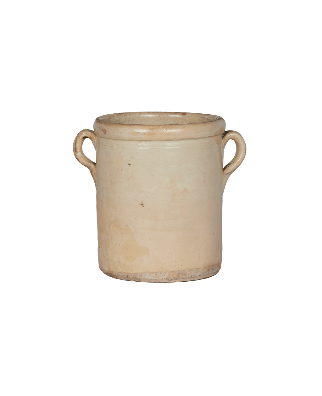 Olive Ateliers - Puglia Handle Jar - Avorio Glaze