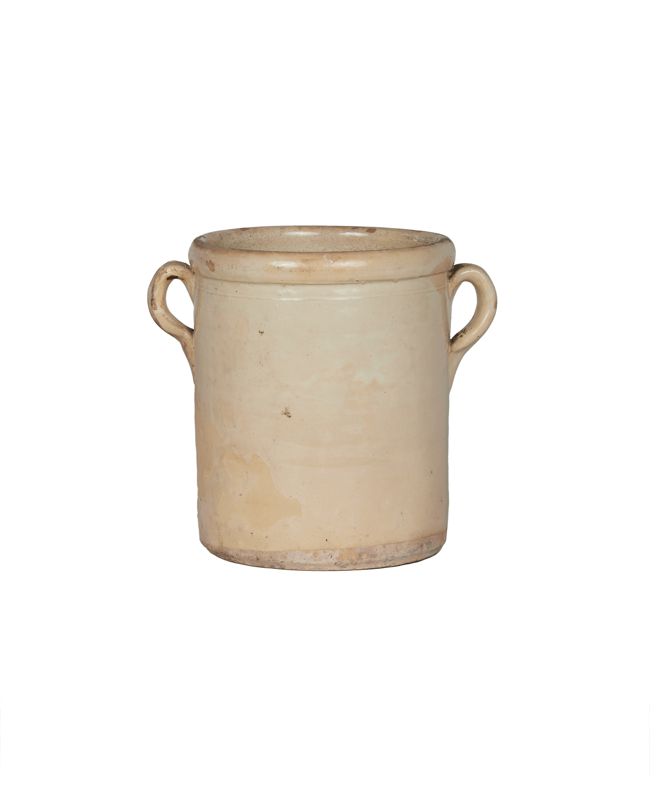 Olive Ateliers - Puglia Handle Jar - Avorio Glaze