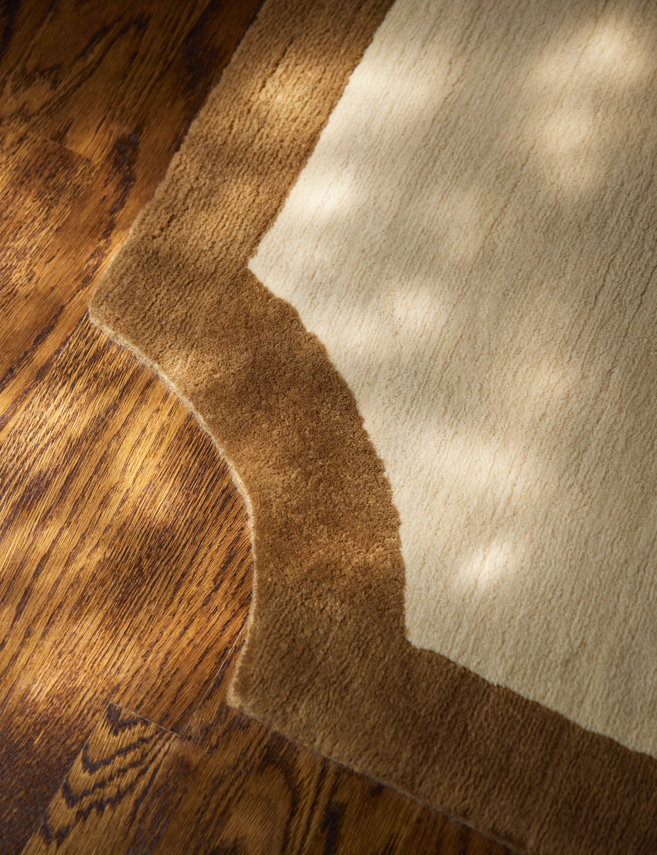 Lulu and Georgia - Clapham Handloom Wool Rug Swatch by Jake Arnold, Ivory