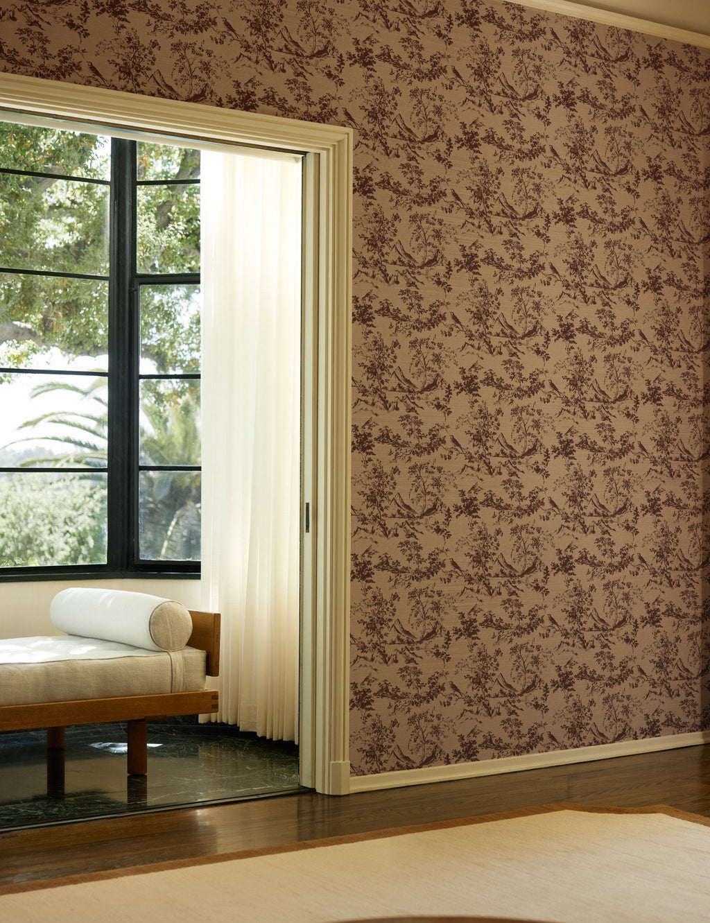 Lulu and Georgia - Dors Grasscloth Wallpaper by Jake Arnold