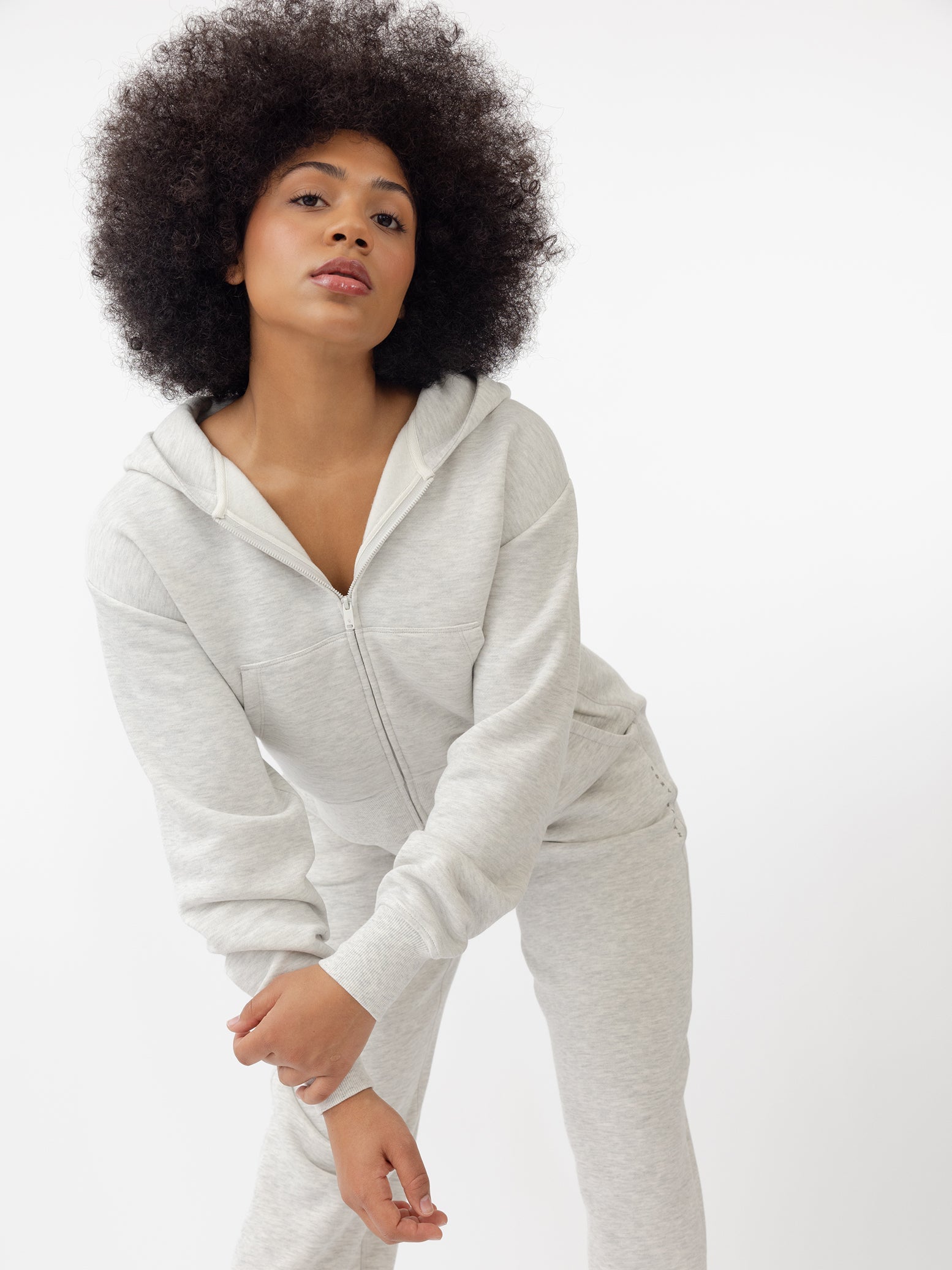 Cozy Earth - Women's CityScape Cropped Full Zip - Last Chance