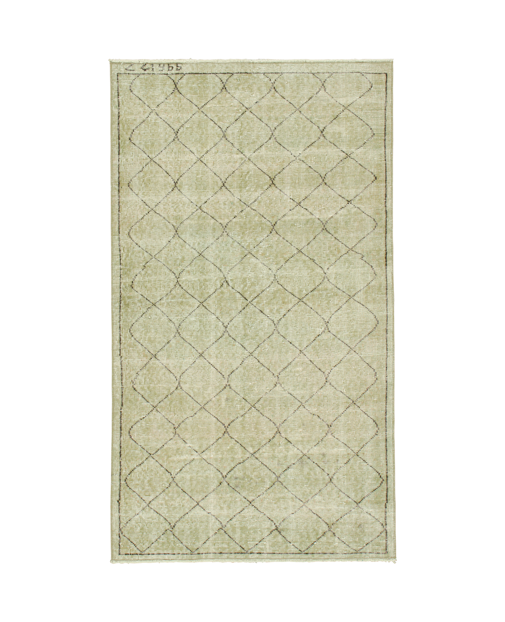Olive Ateliers - Zeki Müren Rug - Sage Green Geometric