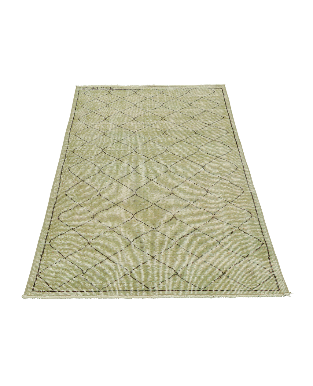 Olive Ateliers - Zeki Müren Rug - Sage Green Geometric