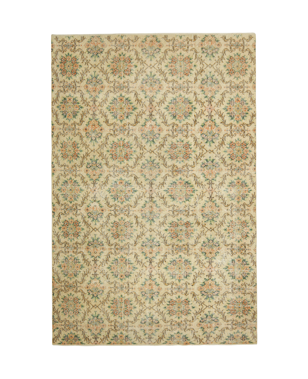 Olive Ateliers - Zeki Müren Rug - Golden - Beige Floral
