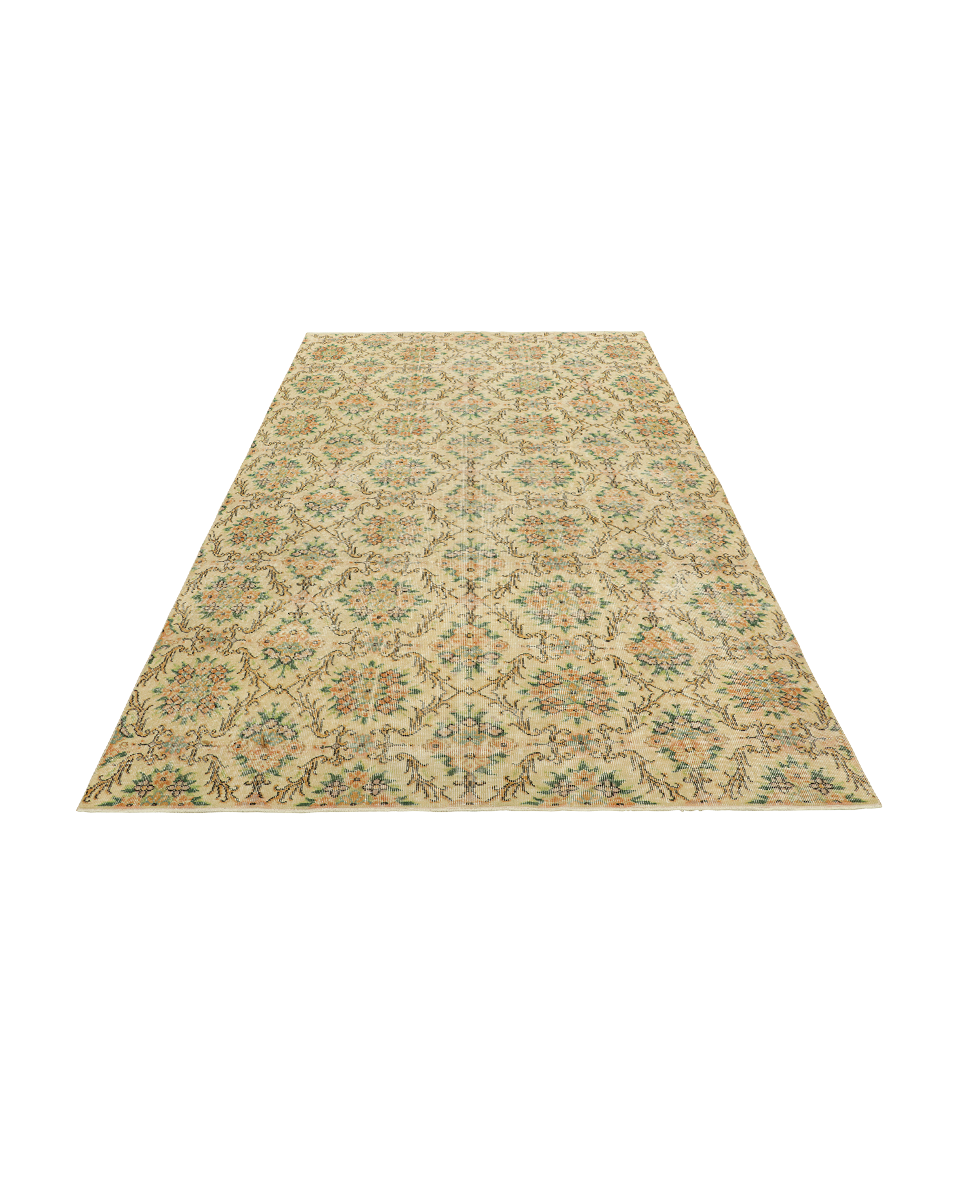 Olive Ateliers - Zeki Müren Rug - Golden - Beige Floral