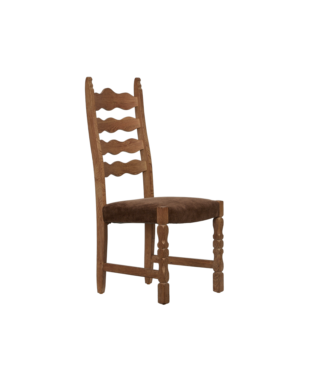 Olive Ateliers - Henning Chair - Scallop Chocolate Suede