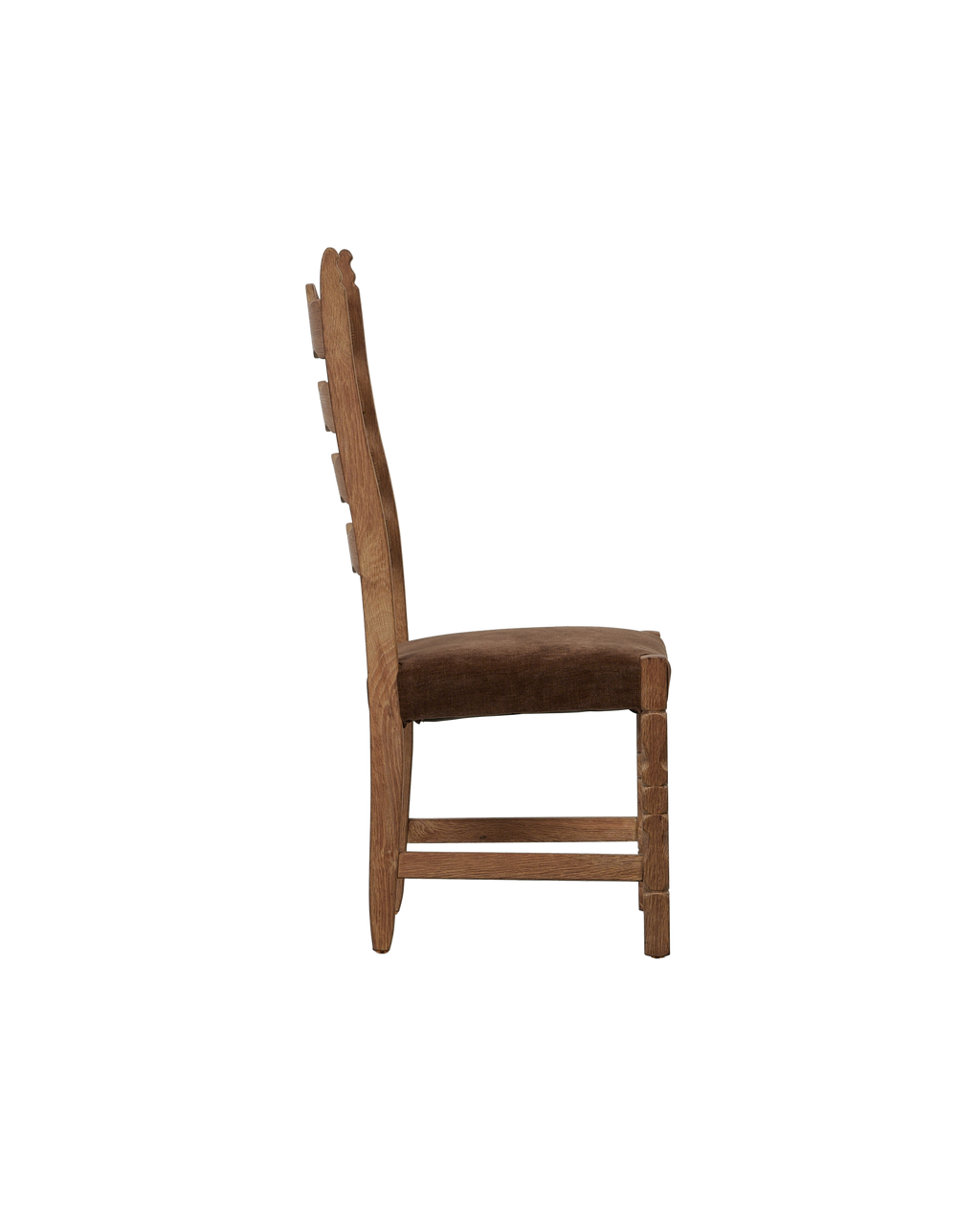 Olive Ateliers - Henning Chair - Scallop Chocolate Suede