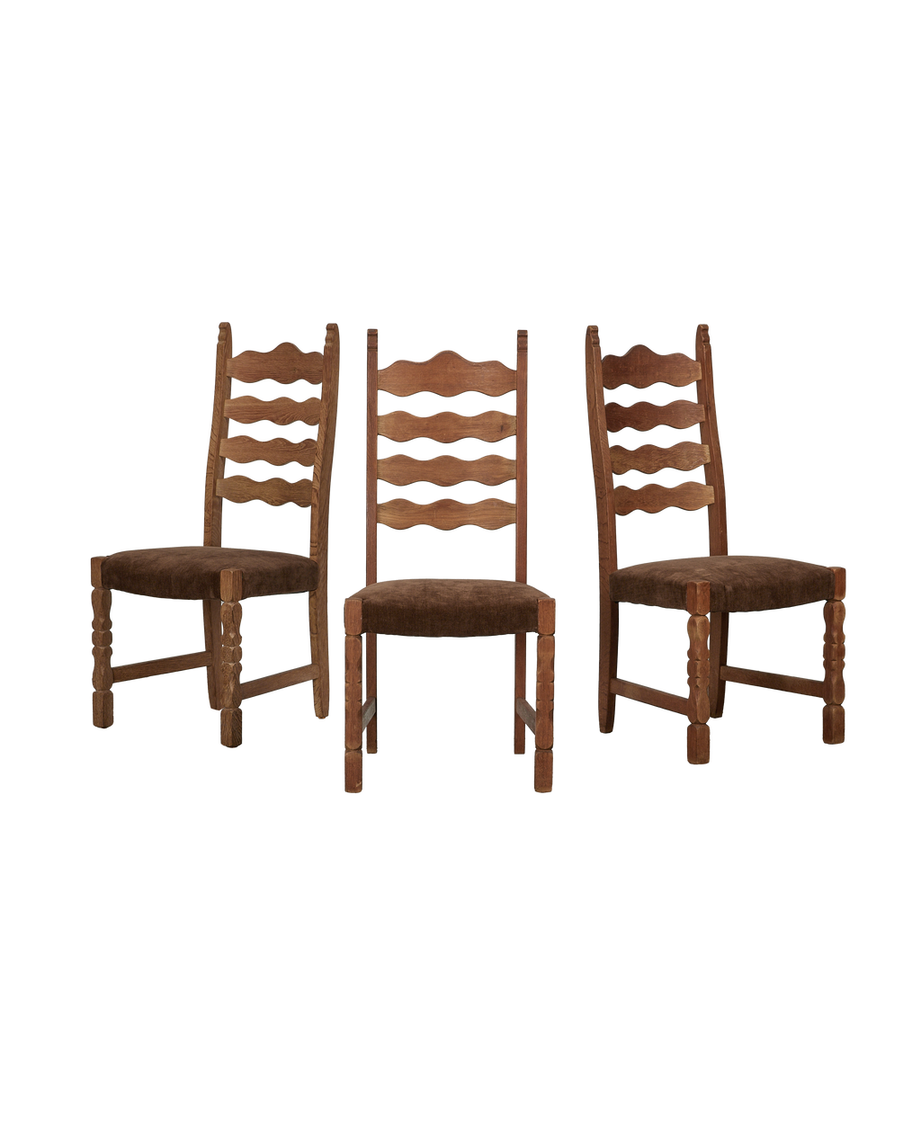 Olive Ateliers - Henning Chair - Scallop Chocolate Suede